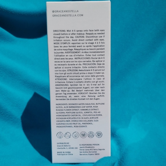 Grace & Stella Vegan Hydrating Rose Facial Spray - Picture 2 of 3